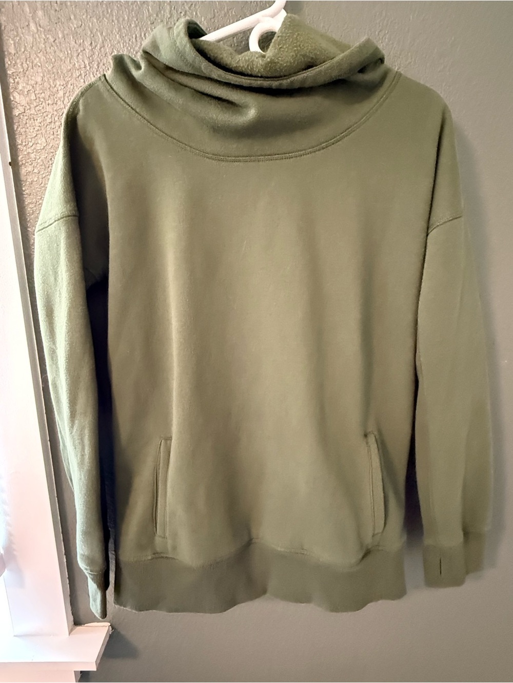 Women’s Olive Green Hooded Sweatshirt